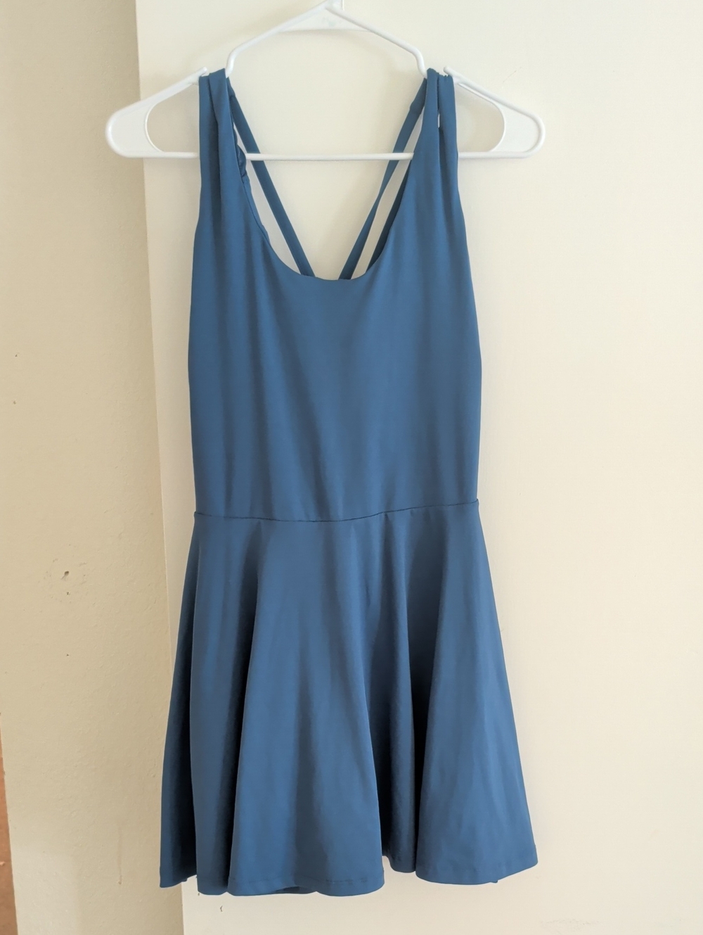 Fabletics Slate Blue Strappy Athletic Dress